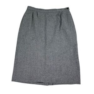 Vintage Pendleton Womens Virgin Wool Pencil Skirt size 10 Blue White